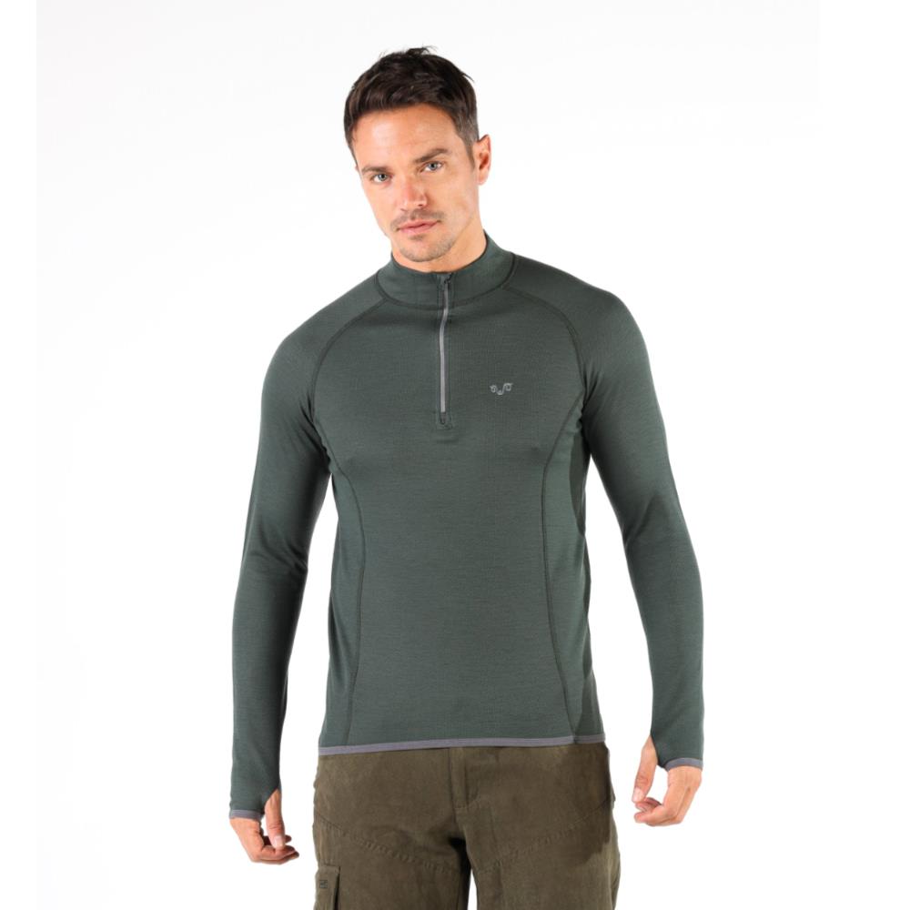 Halldor Men's 100% Merino 230gsm 1/4 Zip Long Sleeve Top