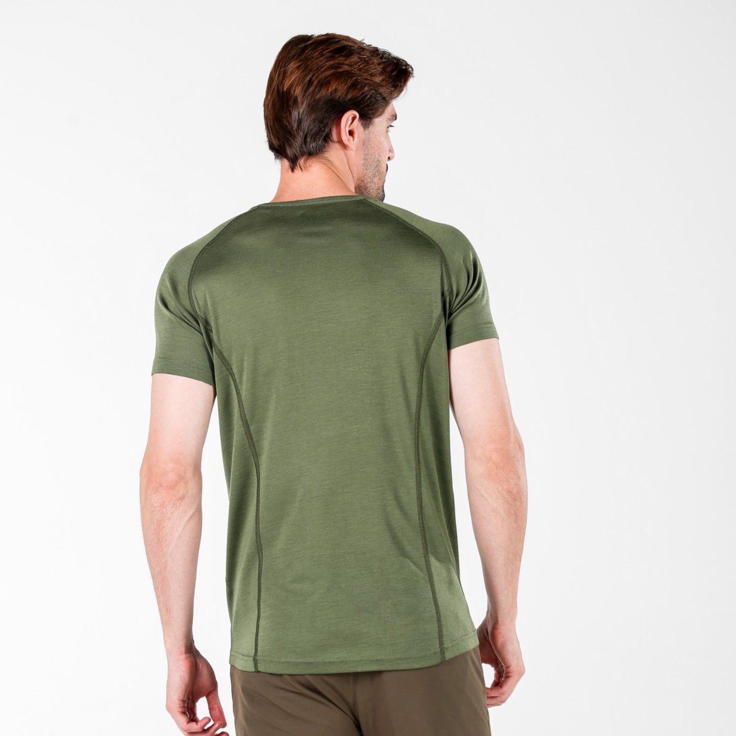 Berg Men's 100% Merino 195gsm Crew Neck Short Sleeve Top