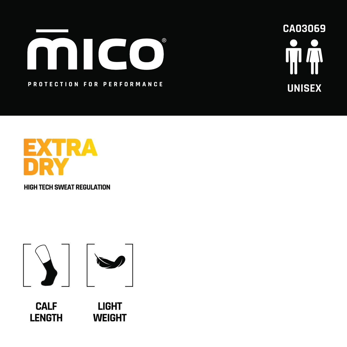 CA03069 Lightweight EXTRA DRY Hike Crew Socks