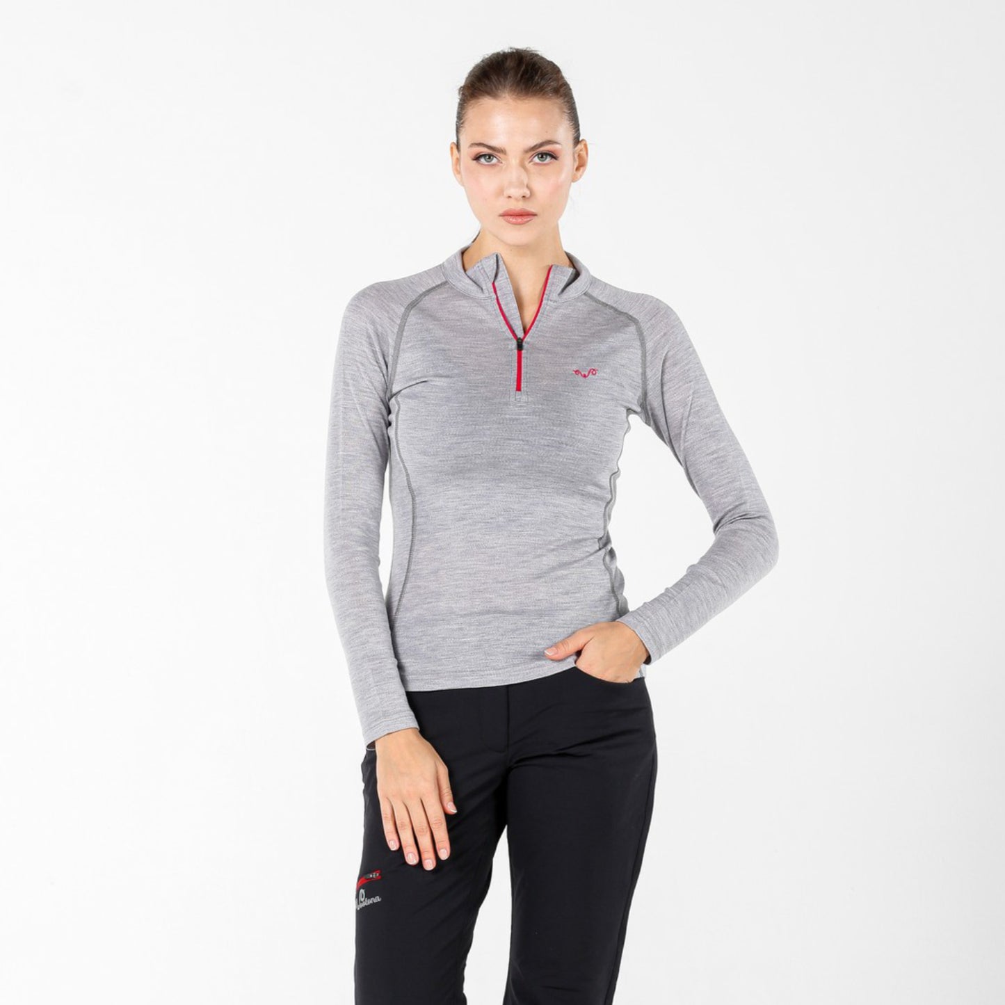 Vega Women's 100% Merino 195gsm 1/4 Zip Long Sleeve Top