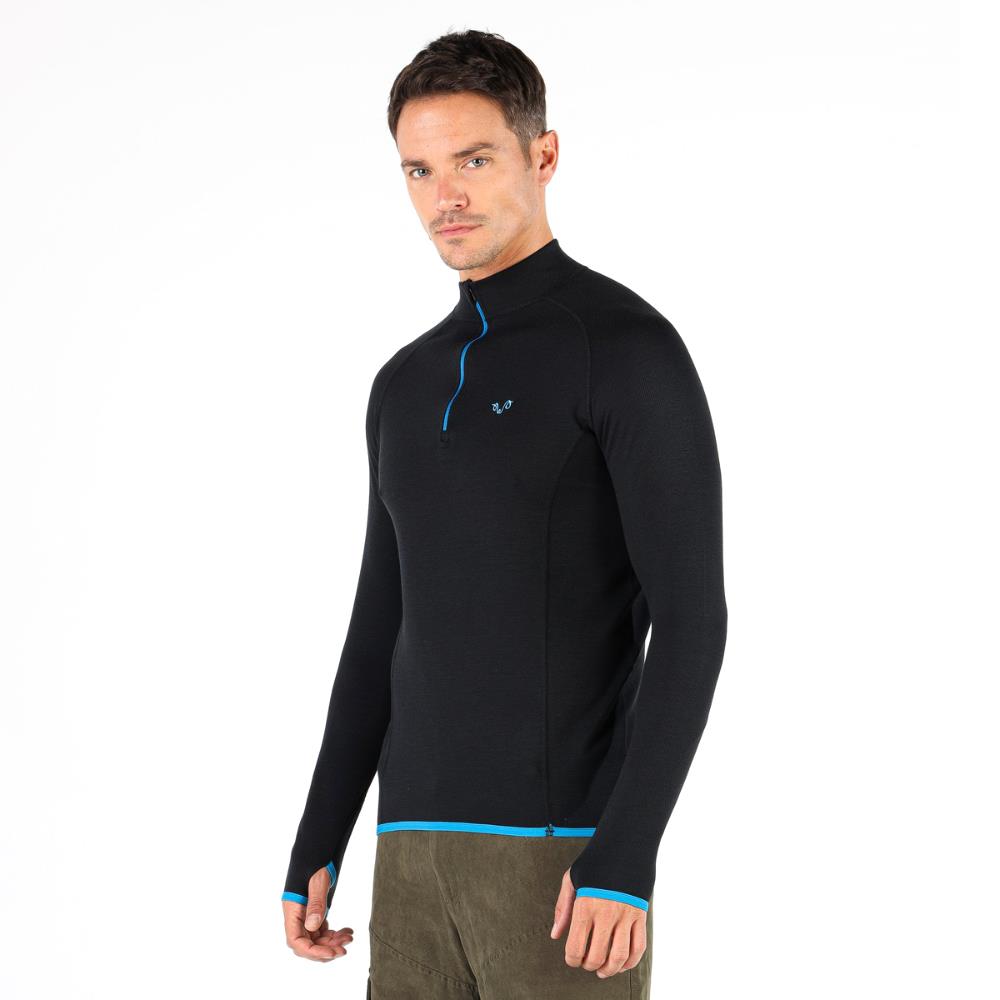 Halldor Men's 100% Merino 230gsm 1/4 Zip Long Sleeve Top