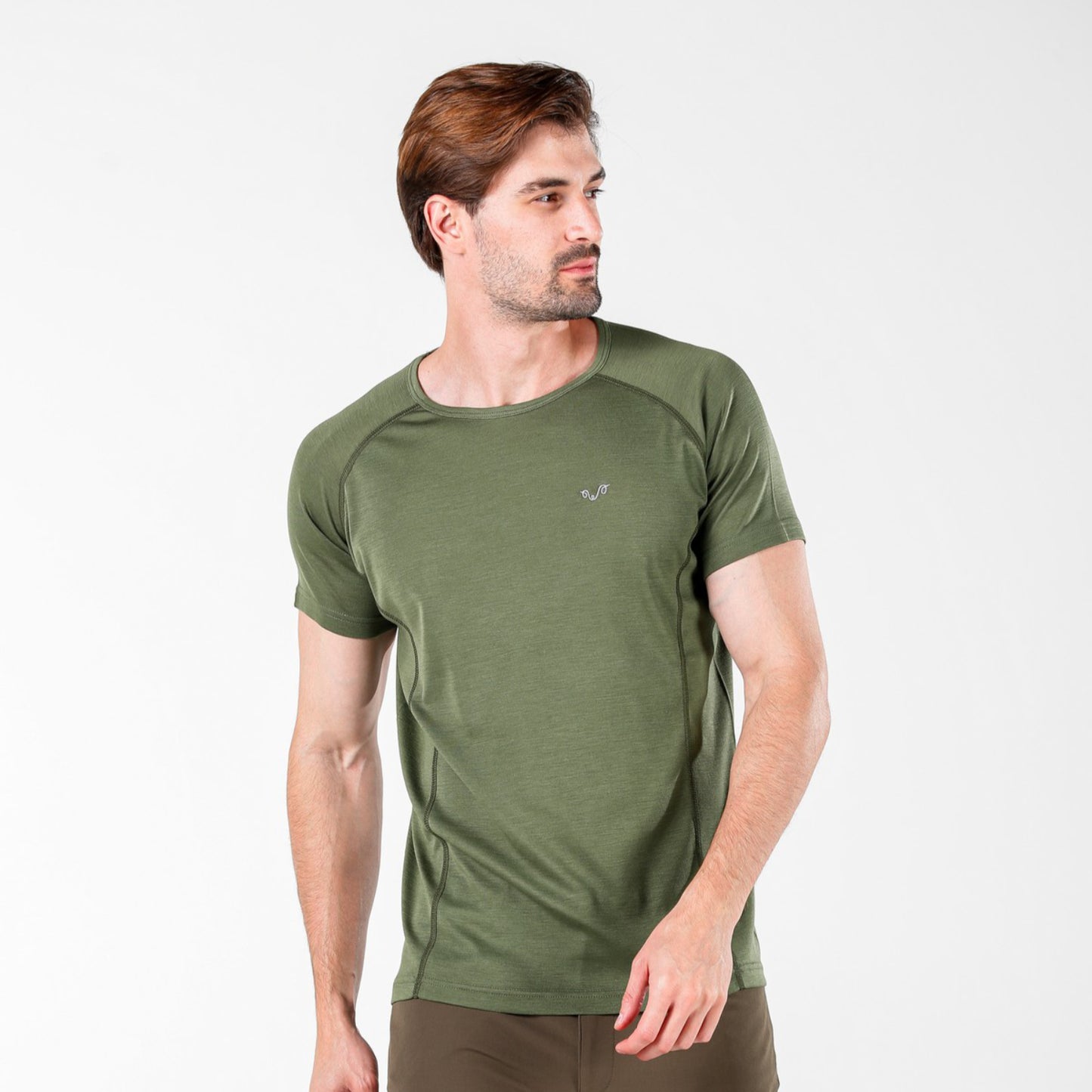 Berg Men's 100% Merino 195gsm Crew Neck Short Sleeve Top