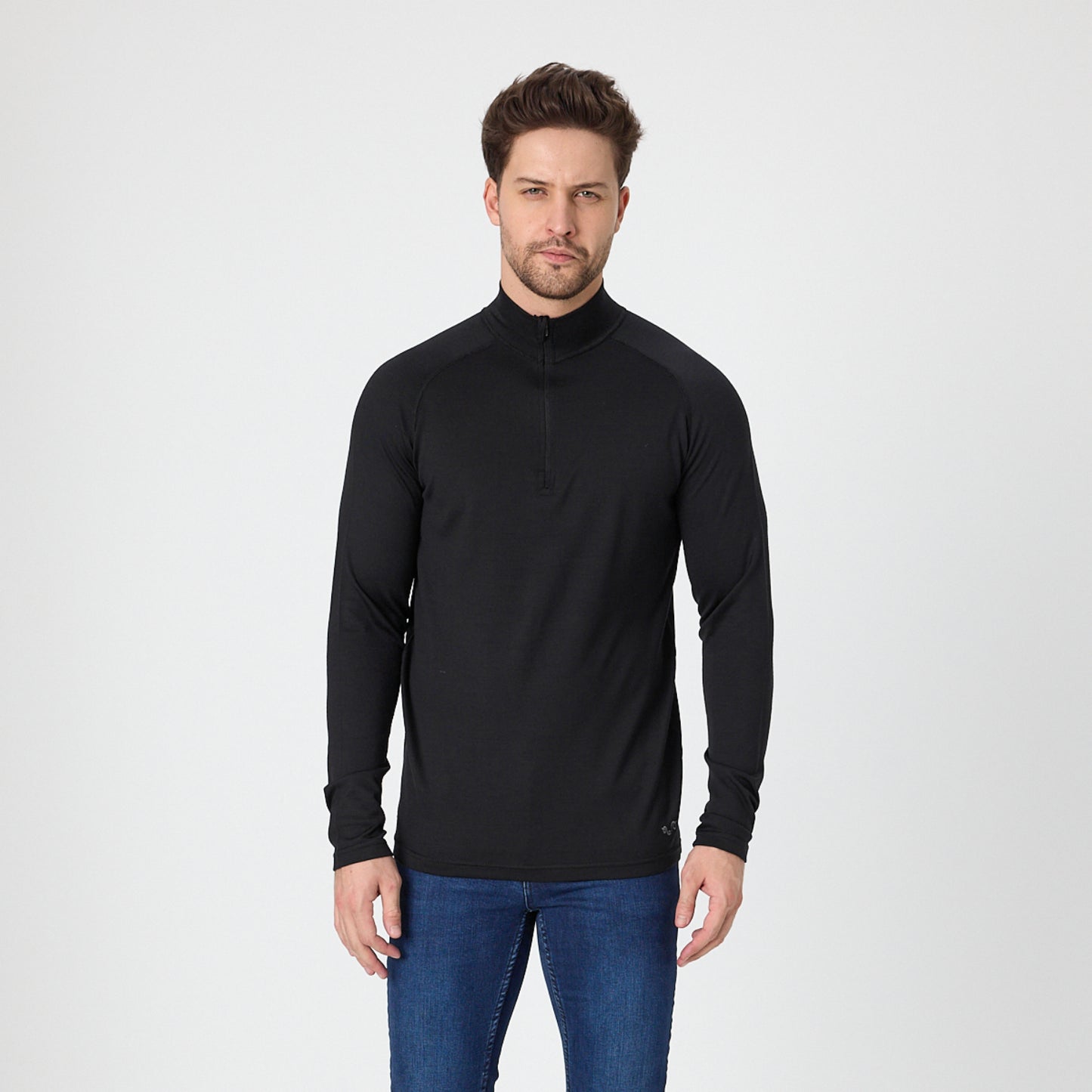 Bora Men's 100% Merino 250gsm 1/4 Zip Long Sleeve Top