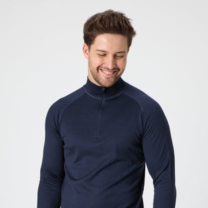 Bora Men's 100% Merino 250gsm 1/4 Zip Long Sleeve Top