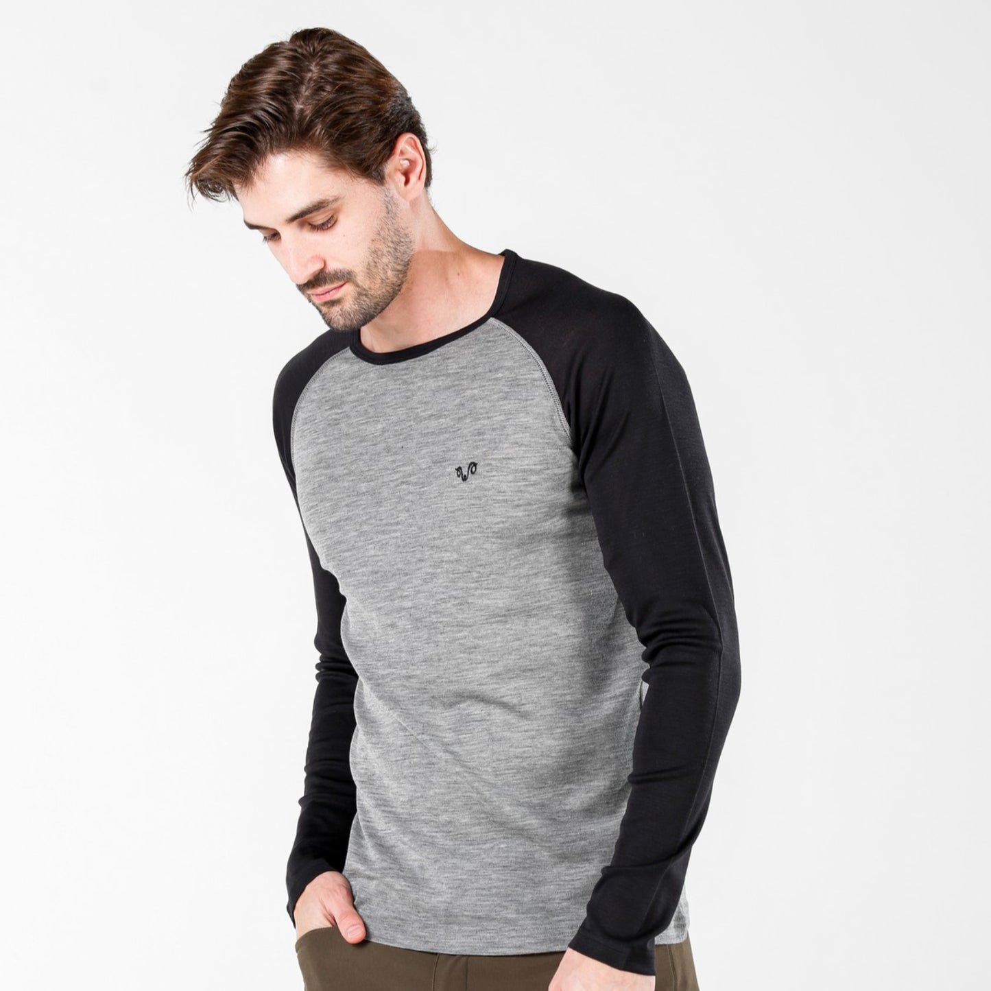 Brant Men's 100% Merino 195gsm Slim Fit Long Sleeve Top