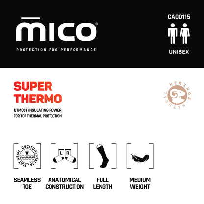CA00115 Medium Weight SUPERTHERMO Merino Ski Socks