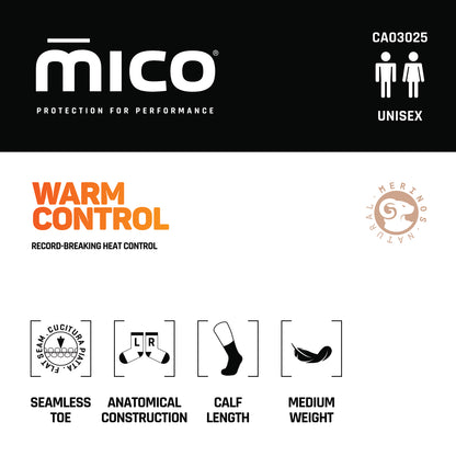 CA03025 Medium Weight WARM CONTROL Merino Trek Crew Socks
