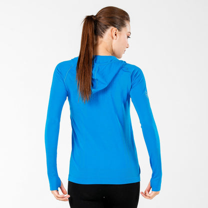 Docca Women's Seamless Merino Blend 1/3 Zip Hoodie
