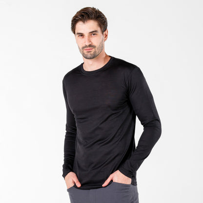 Eris Men's 100% Merino 135gsm Lightweight Long Sleeve Top