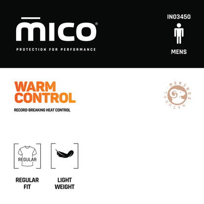 IN03450 Men's WARM CONTROL MERINO Half Sleeves Round Neck Shirt
