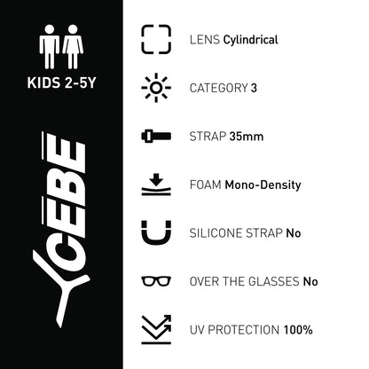 Jerry3 Kids Ski Cylindrical Ski Goggles