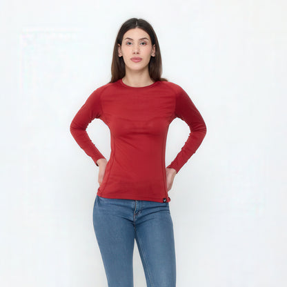 Kona Women's 100% Merino 135gsm Lightweight Slim Fit Long Sleeve Top
