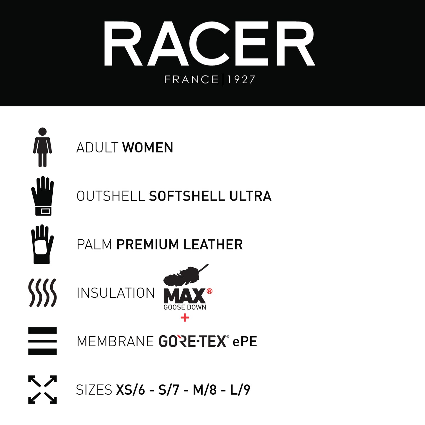 MSTARZ 3 Women's Ski Mitts