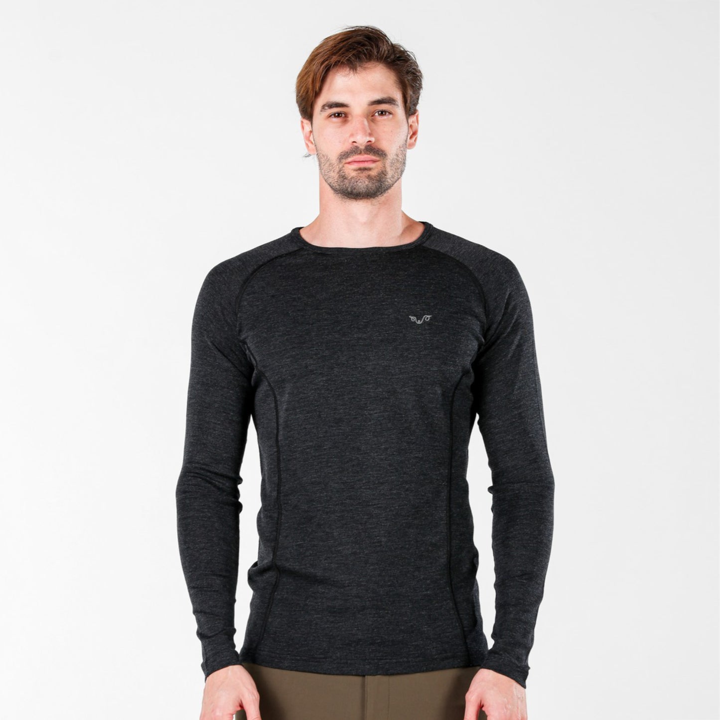 Remus Men's 100% Merino 195gsm Slim Fit Long Sleeve Top