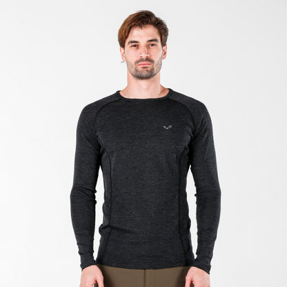 Remus Men's 100% Merino 195gsm Slim Fit Long Sleeve Top