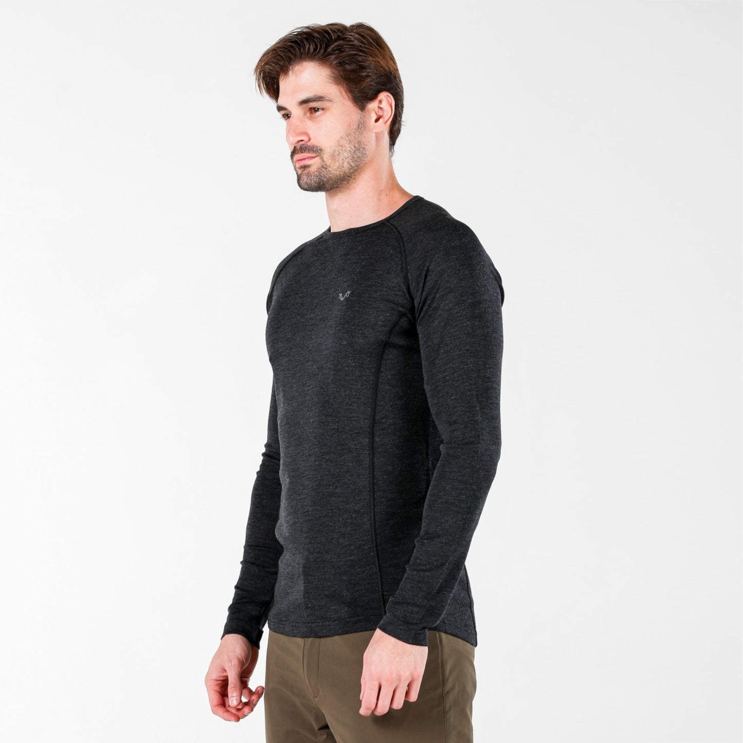 Remus Men's 100% Merino 195gsm Slim Fit Long Sleeve Top