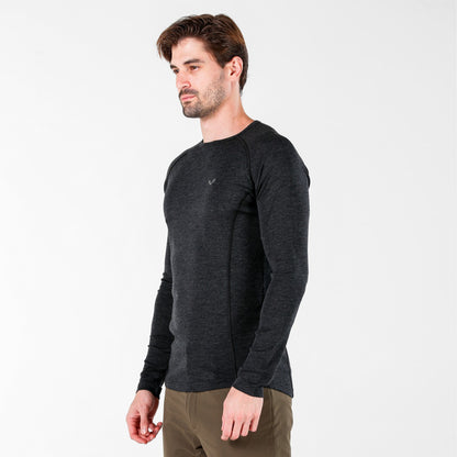 Remus Men's 100% Merino 195gsm Slim Fit Long Sleeve Top