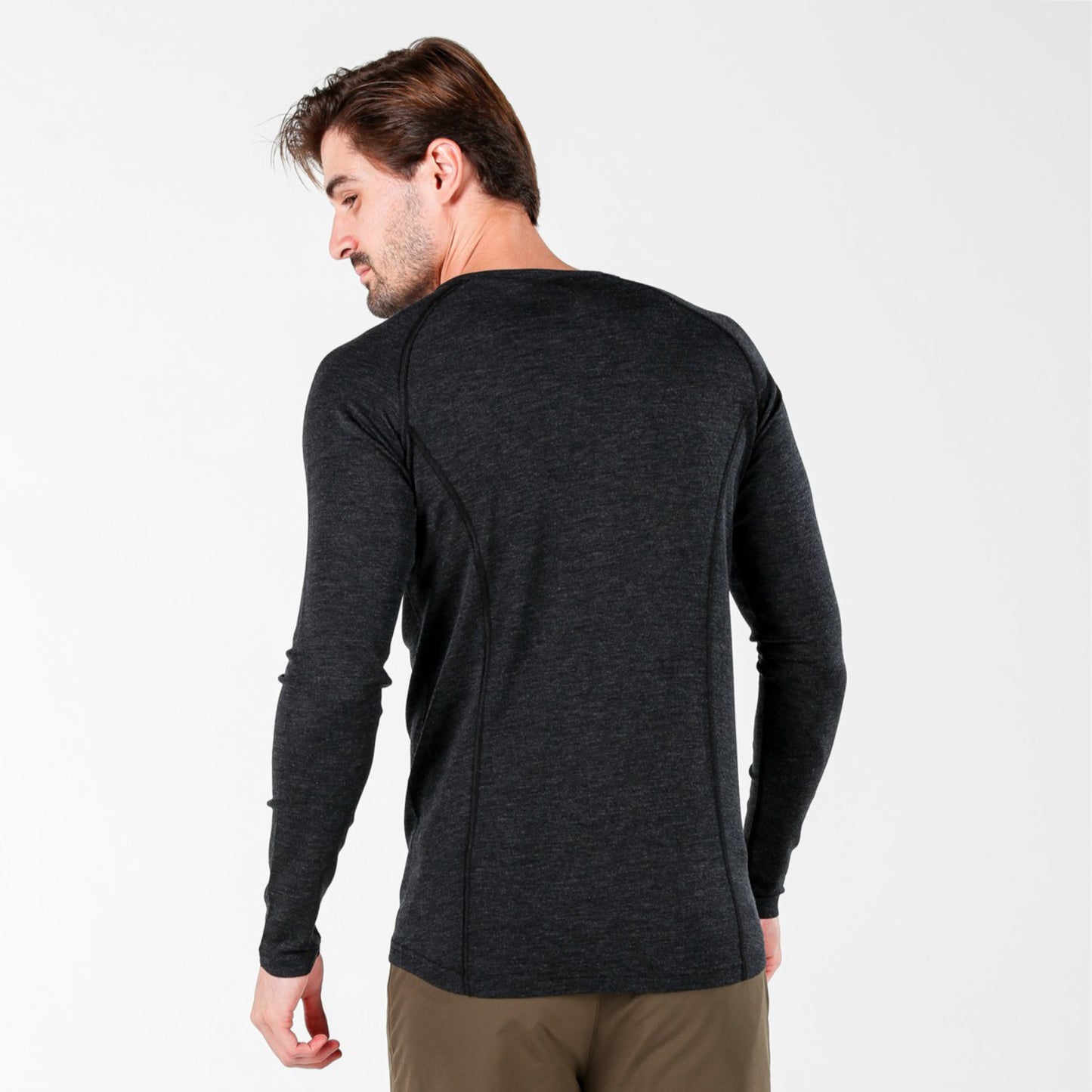 Remus Men's 100% Merino 195gsm Slim Fit Long Sleeve Top