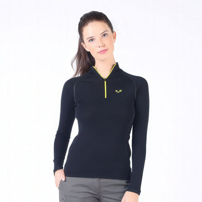 Vega Women's 100% Merino 195gsm 1/4 Zip Long Sleeve Top