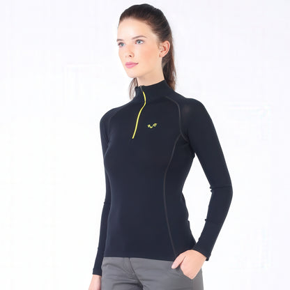 Vega Women's 100% Merino 195gsm 1/4 Zip Long Sleeve Top